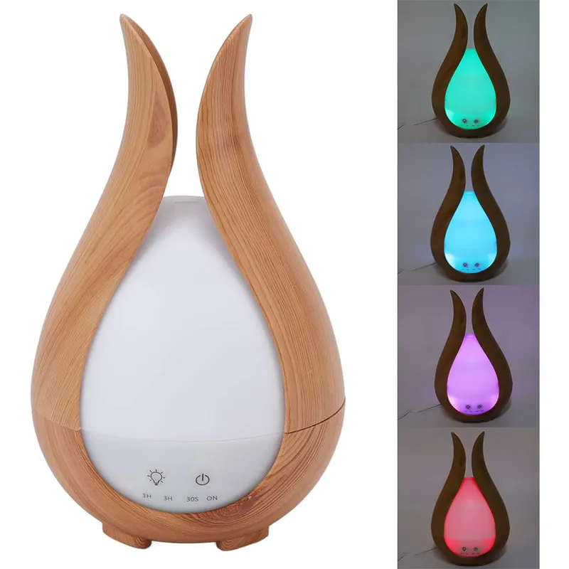 Thumbnail for Humidificateur à Grain de Bois 200ml avec 7 Lumières de Couleur – معطر جو في الغرف